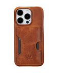 iphone 15 pro florence leather wallet phone case antique brown 05