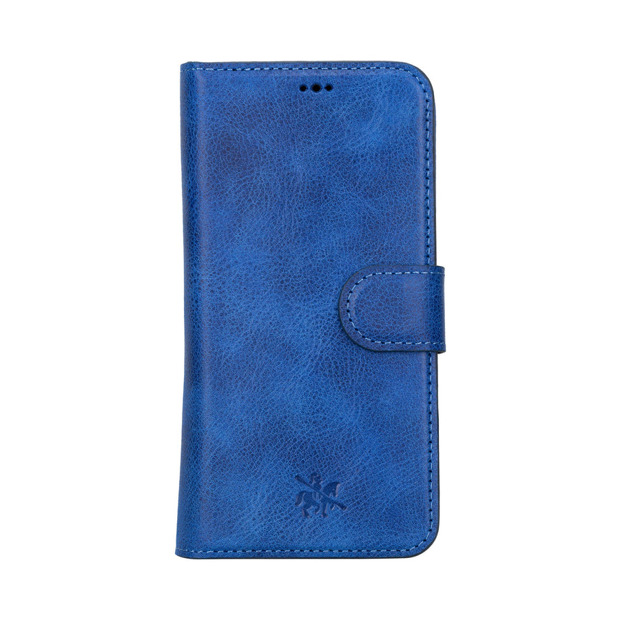 iphone 15 pro florence leather wallet phone case blue 00