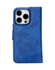iphone 15 pro florence leather wallet phone case blue 01