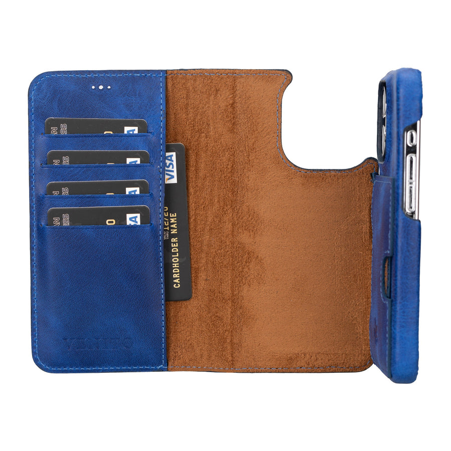 iphone 15 pro florence leather wallet phone case blue 02
