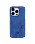 iphone 15 pro florence leather wallet phone case blue 05