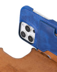 iphone 15 pro florence leather wallet phone case blue 08