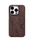 iphone 15 pro florence leather wallet phone case coffee brown 05