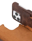 iphone 15 pro florence leather wallet phone case coffee brown 08