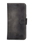 iphone 15 pro florence leather wallet phone case faded gray 00