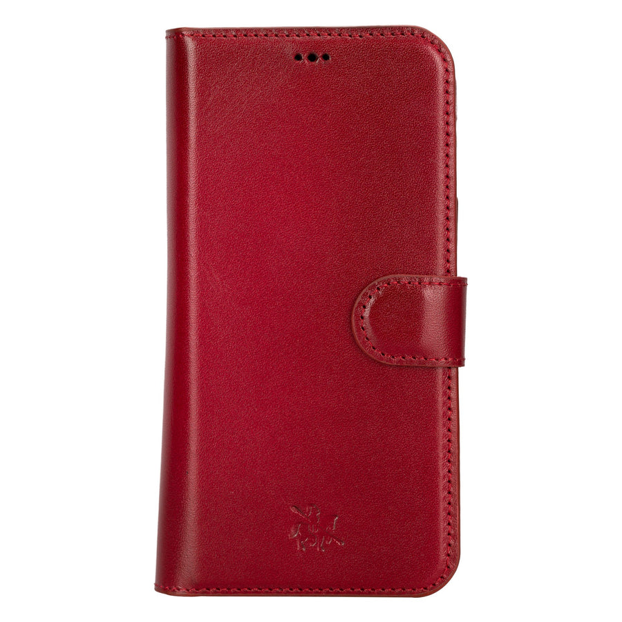 iphone 15 pro max florence leather wallet phone case burnt red 00