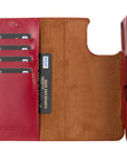 iphone 15 pro max florence leather wallet phone case burnt red 03