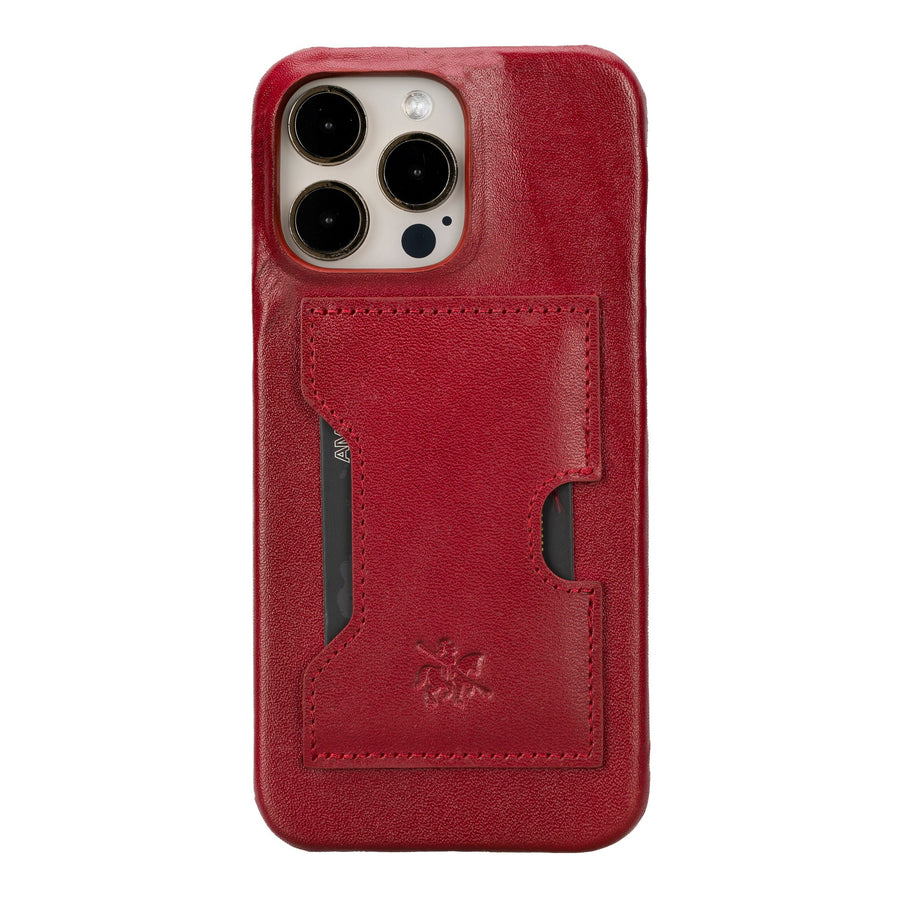 iphone 15 pro max florence leather wallet phone case burnt red 05