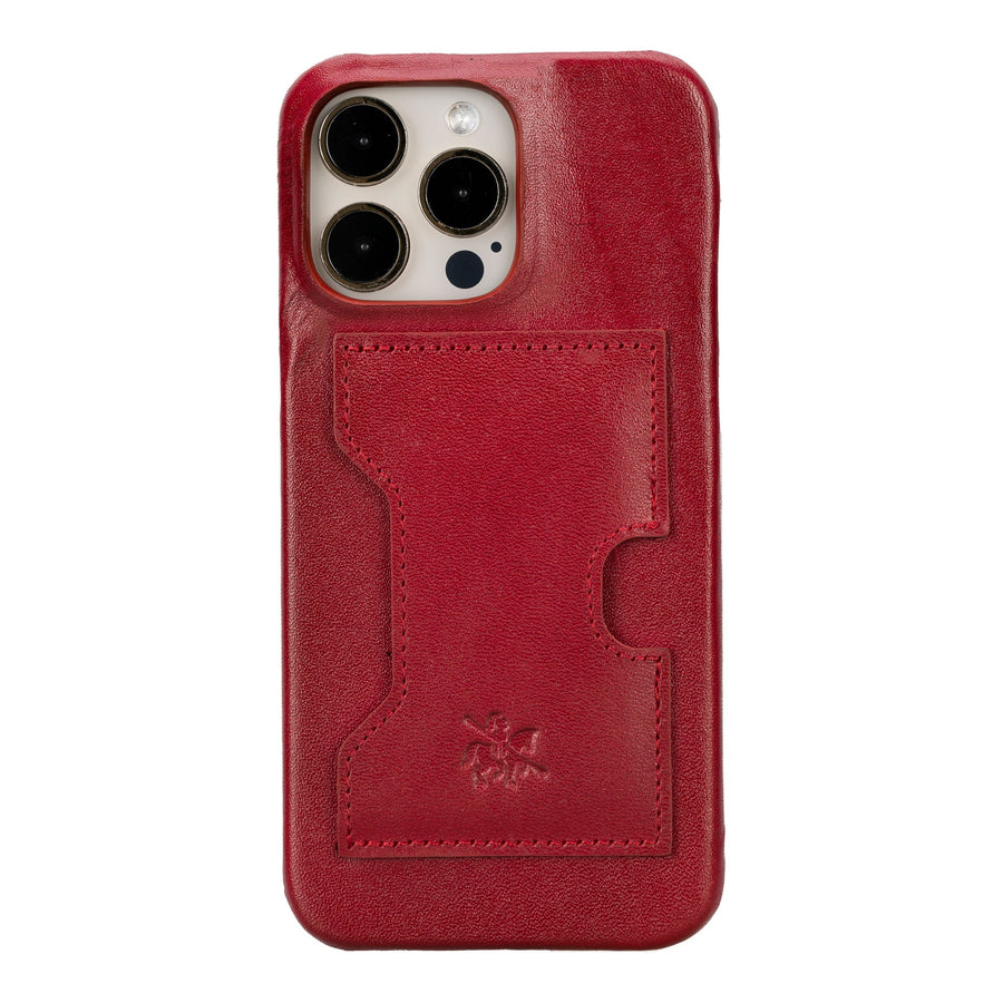 iphone 15 pro max florence leather wallet phone case burnt red 06