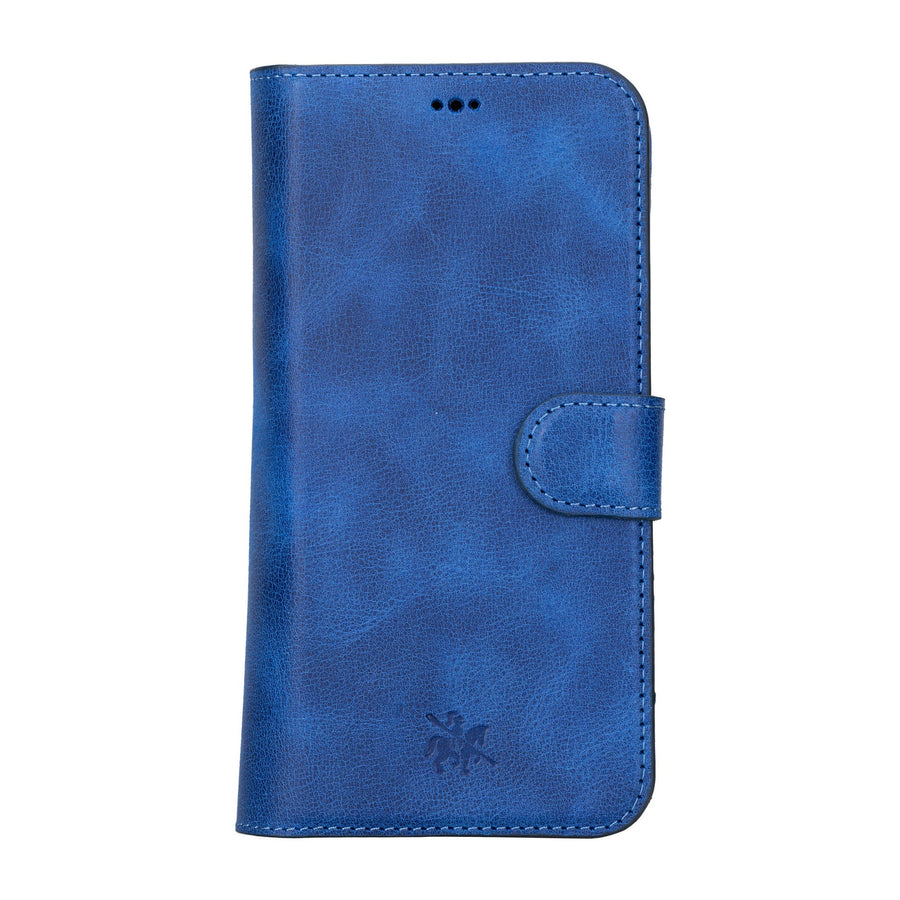 iphone 15 pro max florence leather wallet phone case blue 00