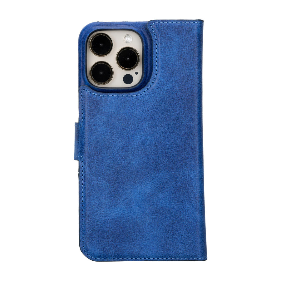 iphone 15 pro max florence leather wallet phone case blue 01