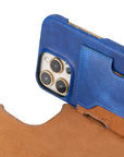 iphone 15 pro max florence leather wallet phone case blue 08