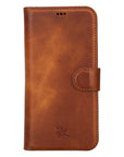 iphone 15 pro max florence leather wallet phone case antique brown 00