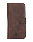 iphone 15 pro max florence leather wallet phone case coffee brown 00