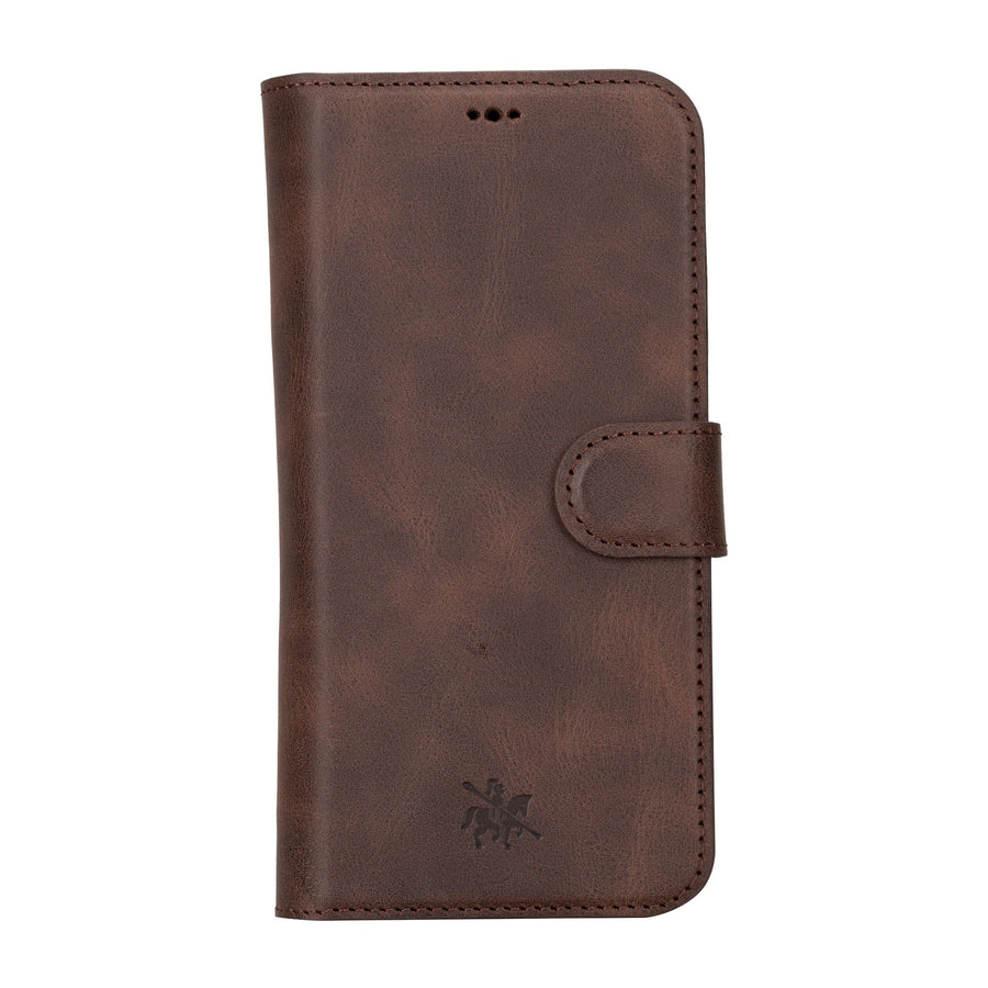 iphone 15 pro max florence leather wallet phone case coffee brown 00