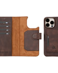 iphone 15 pro max florence leather wallet phone case coffee brown 04