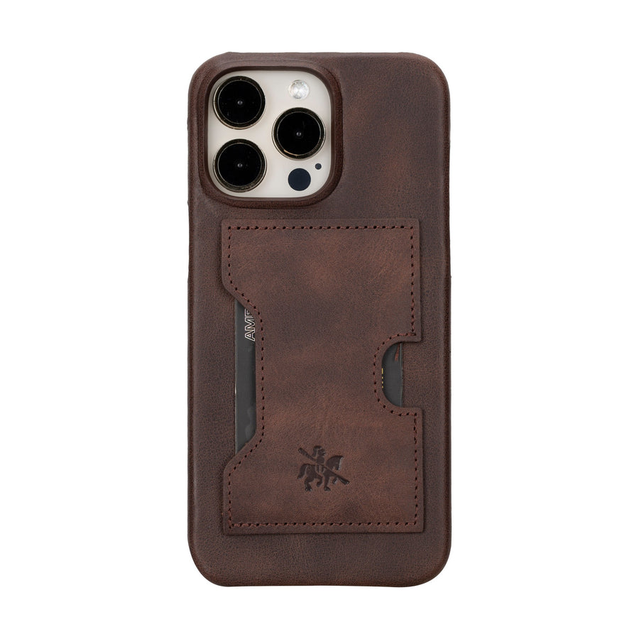 iphone 15 pro max florence leather wallet phone case coffee brown 05