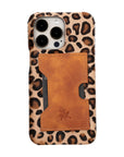 iphone 15 pro max florence leather wallet phone case furry leopard 05