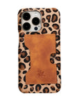 iphone 15 pro max florence leather wallet phone case furry leopard 06