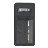 Funda tipo billetera de cuero Pisa Snap On con soporte para Samsung Galaxy S10