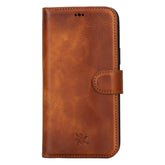 Ravenna RFID Blocking Detachable Leather Wallet Case for iPhone 15 Plus