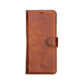Funda tipo billetera de cuero con bloqueo RFID Florence para Samsung Galaxy S21 Ultra
