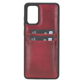 Funda tipo billetera de cuero Capri Snap On para Samsung Galaxy S20 Plus