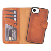 Ravenna RFID Blocking Detachable Leather Wallet Case for iPhone 16e