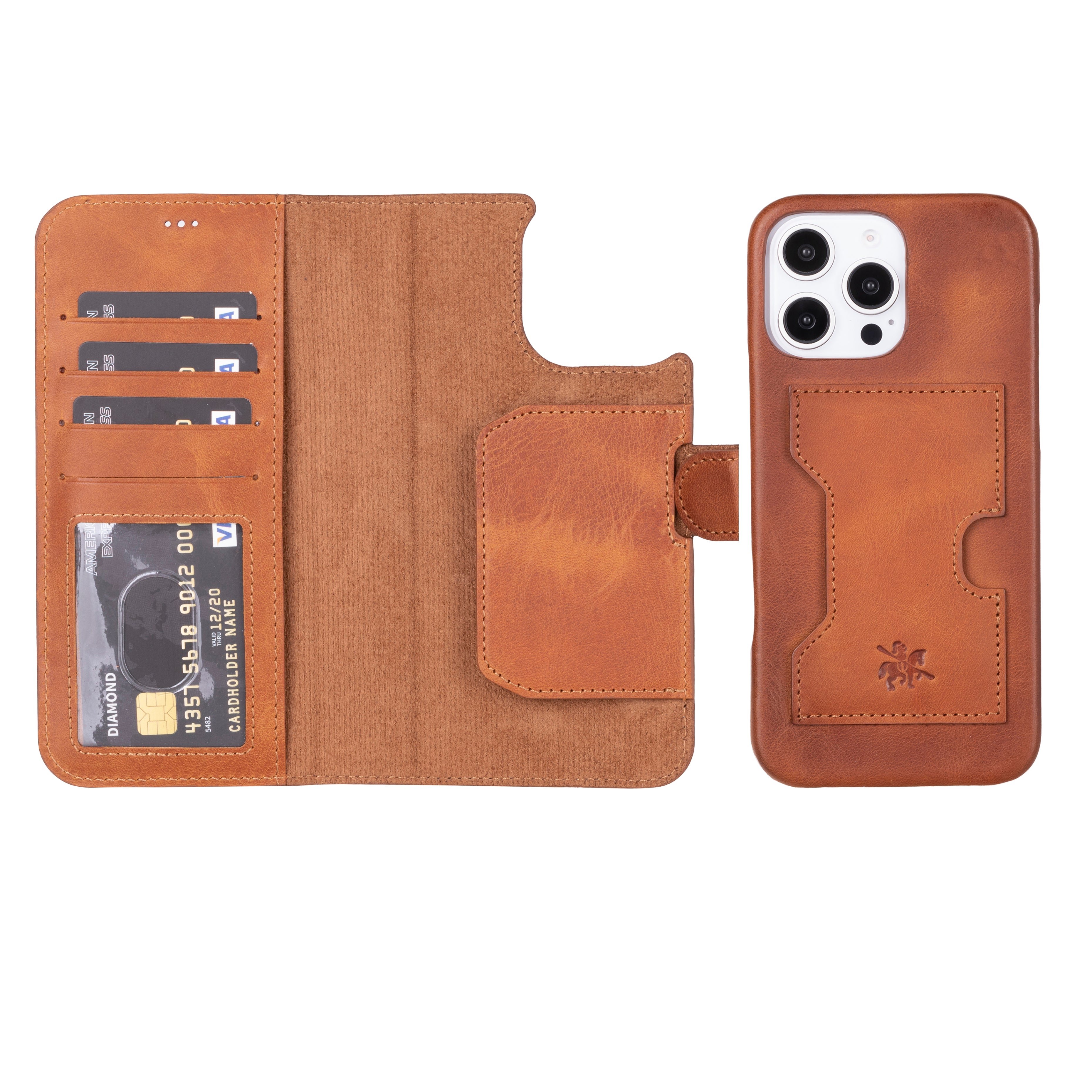 Florence iPhone 16 Pro Max Wallet RFID Blocking Leather