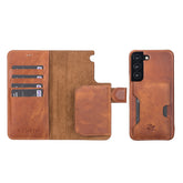 Funda tipo billetera de cuero con bloqueo RFID Florence para Samsung Galaxy S22