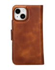 iphone 15 florence leather wallet phone case antique brown 01