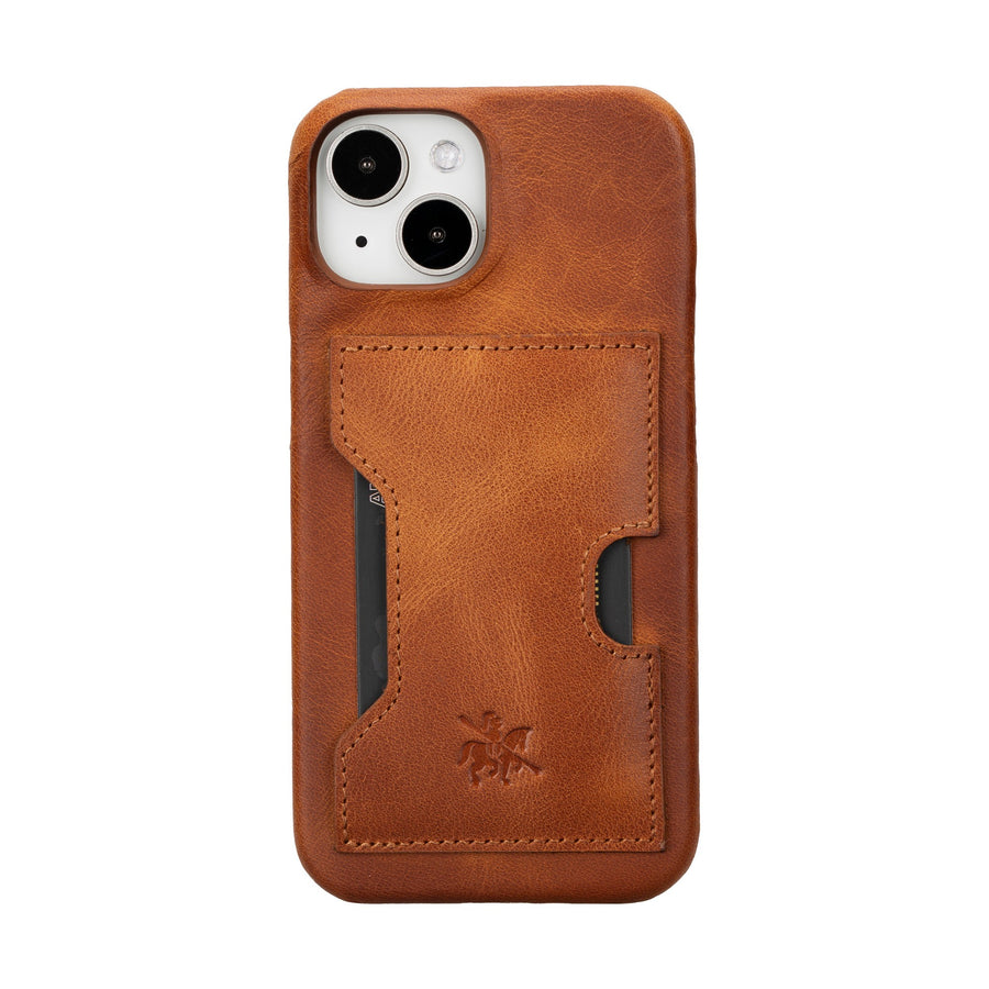 iphone 15 florence leather wallet phone case antique brown 05