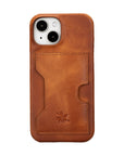 iphone 15 florence leather wallet phone case antique brown 06