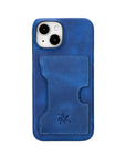 iphone 15 florence leather wallet phone case blue 05