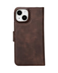 iphone 15 florence leather wallet phone case coffee brown 01