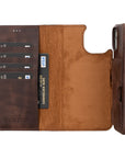 iphone 15 florence leather wallet phone case coffee brown 02