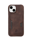 iphone 15 florence leather wallet phone case coffee brown 04