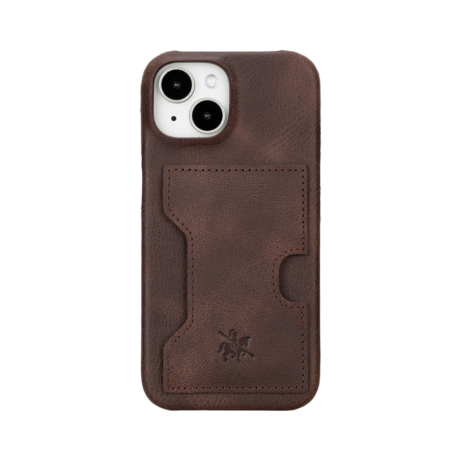 iphone 15 florence leather wallet phone case coffee brown 05