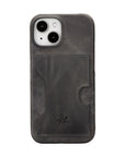iphone 15 florence leather wallet phone case faded gray 06