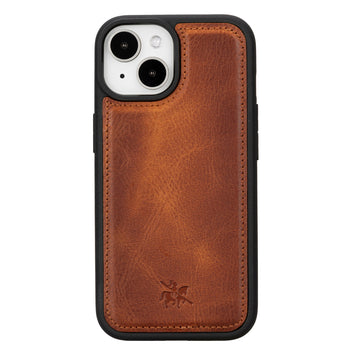 iphone 15 lucca leather phone case antique brown 01