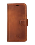 iphone 15 ravenna leather wallet phone case antique brown 01