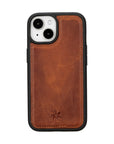 iphone 15 ravenna leather wallet phone case antique brown 05