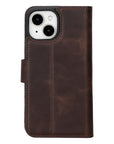 iphone 15 ravenna leather wallet phone case coffee brown 02
