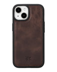 iphone 15 ravenna leather wallet phone case coffee brown 05
