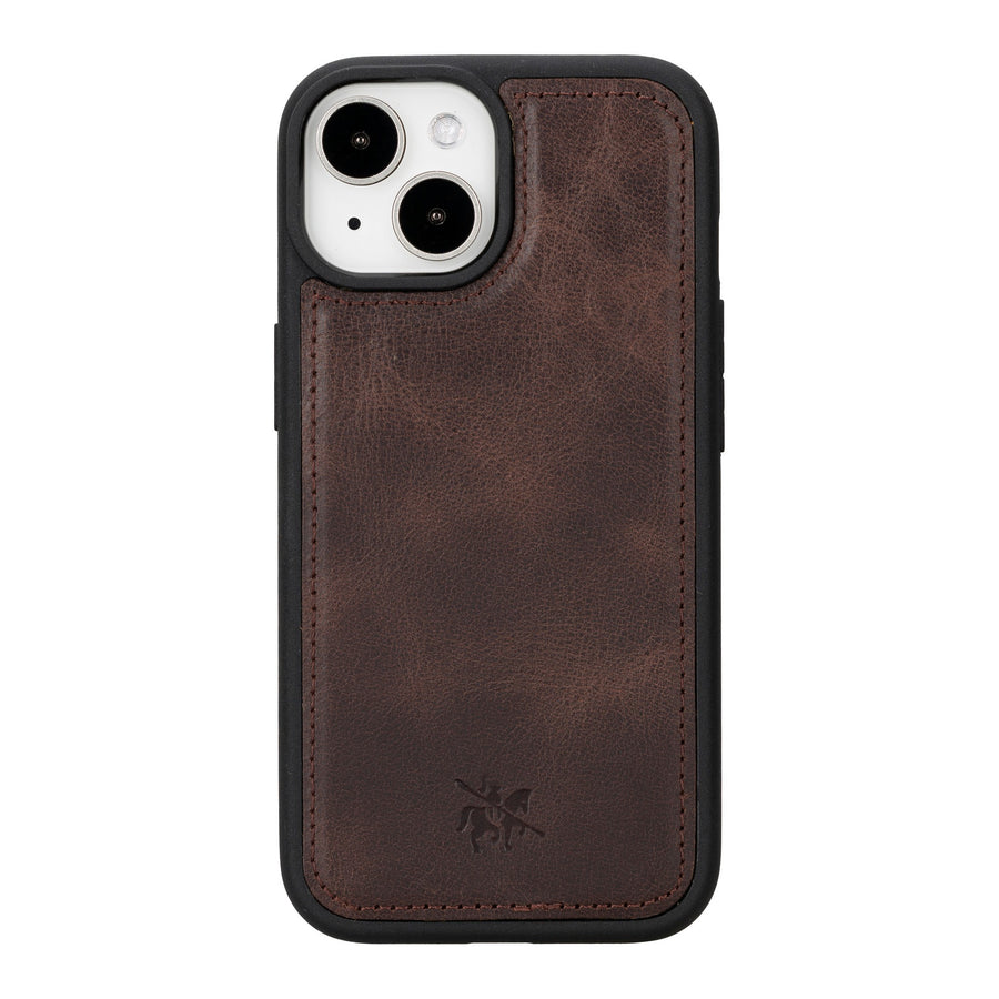iphone 15 ravenna leather wallet phone case coffee brown 05