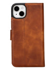 iphone 15 plus ravenna leather wallet phone case antique brown 02