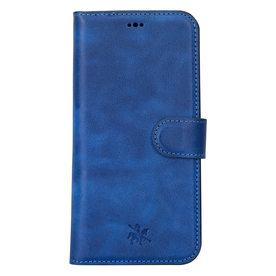 iphone 15 plus ravenna leather wallet phone case blue 01