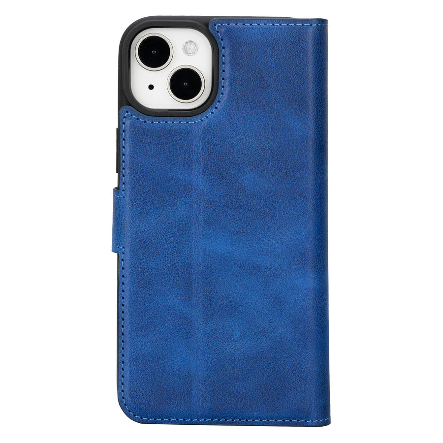 iphone 15 plus ravenna leather wallet phone case blue 02