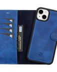 iphone 15 plus ravenna leather wallet phone case blue 04
