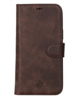 iphone 15 plus ravenna leather wallet phone case coffee brown 01